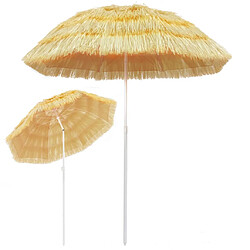 Helloshop26 Parasol de plage naturel 180 cm style hawaïen 02_0008400