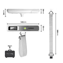 Avis Duronic Balance de voyage LS1019 / Pèse-bagages à sangles pour peser bagages / valises / sacs – affichage numérique - Capacité 50 kg