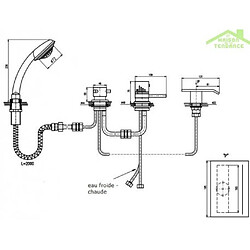 Avis Rav Mitigeur baignoire thermostatique en chrome 4 trous