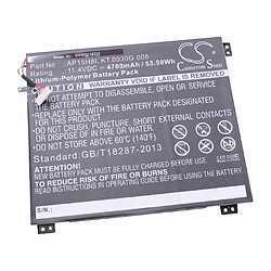 vhbw Batterie compatible avec Acer Swift 1 SF114-31, SF114-31-C0NL, SF114-31-C0V0 ordinateur portable (4700mAh, 11,4V, Li-polymère)