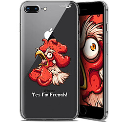 Caseink Coque arrière Apple iPhone 7/8 Plus (4.7 ) Gel HD [ Nouvelle Collection - Souple - Antichoc - Imprimé en France] I'm French Coq