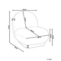 Avis Beliani Fauteuil LOVIISA Bouclé Noir