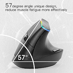 Avis Universal M618C Wireless Mouse Ergonomic Vertical 6 Boutons Gaming Mouse RVB 1600 DPI Optical Suman avec PC pour PC