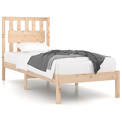 vidaXL Cadre de lit sans matelas bois massif 90x200 cm