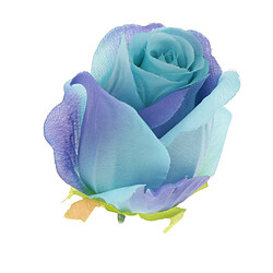 10x têtes de fleurs en soie rose tête de rose artificielle pour la décoration de mariage à domicile bleu violet