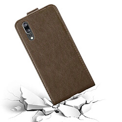 Cadorabo Coque Huawei P20 Etui en Marron pas cher