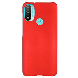 Coque en TPU anti-rayures, caoutchouté rouge pour votre Motorola Moto E20/E30/E40