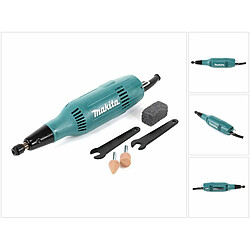 Makita GD0603 Meuleuse droite 6 mm 240 W avec Accessoires + 2 meules sur tige