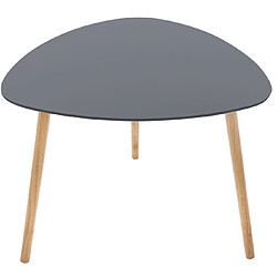 Pegane Lot de 3 tables à café en MDF et chêne, couleurs assorties