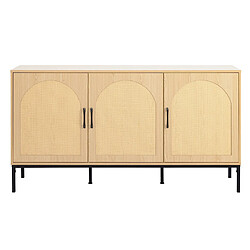 Bestmobilier Nagato - buffet bas - bois - 150 cm