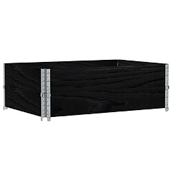 Acheter vidaXL Jardinière noir 120x80 cm bois massif de pin