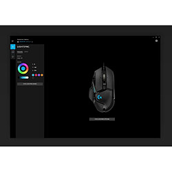 Universal Souris gaming haute performance 16 000 ppp Hero tunable programmable RVB pour les consoles de jeux de souris | Mouse(Le noir)