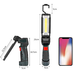 BESTA Lampe de Travail COB de Poche LED, Lampe Portative d'inspection Rechargeable par USB avec Base Magnétique, Lanterne Ultra-Brillante à 5 Modes d'éclairage pour l'atelier de Bricolage pas cher