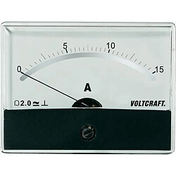 Instrument de mesure analogique à encastrer AM-86X65/15A/DC VOLTCRAFT