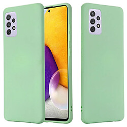 Coque en silicone anti-rayures avec sangle vert pour votre Samsung Galaxy A73 5G