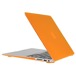 Avis Wewoo Housse Étui Orange pour Macbook Air 11,6 pouces 3 en 1 Coque de protection en plastique dur givré avec clavier de et prise de poussière Port