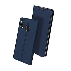 Dux Ducis Etui en PU avec support bleu foncé pour votre Samsung Galaxy A20e