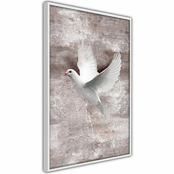 Paris Prix Affiche Murale Encadrée White Dreams 20 x 30 cm Blanc