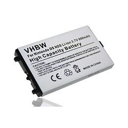 vhbw Li-Ion batterie 800mAh (3.7V) pour console de jeux Nintendo DS, NDS