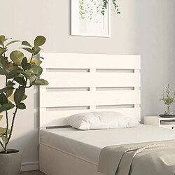 Avis vidaXL Tête de lit Blanc 100x3x80 cm Bois massif de pin