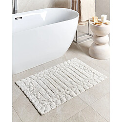 Beliani Tapis de bain 60 x 90 cm beige TEKKE