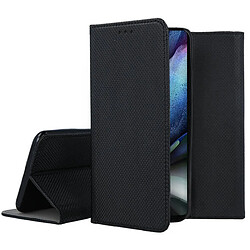 Htdmobiles Housse pour Samsung Galaxy S24 Ultra 5G - etui coque pochette portefeuille + verre trempe - NOIR MAGNET