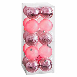 BigBuy Christmas Boules de Noël Rouge 8 x 8 x 8 cm (20 Unités)