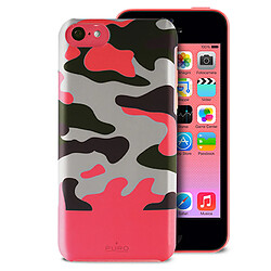 Coque iPhone 5C Puro Camouflage Rose