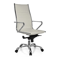 Fauteuil de direction PARIBA III simili-cuir blanc hjh OFFICE