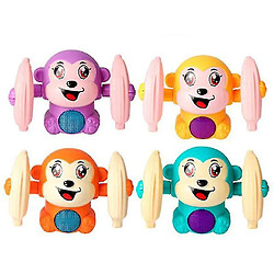 Universal 1pcs (couleur aléatoire) sur les jouets de singe pour les enfants Musique Walk Tumbling rampant petit singe