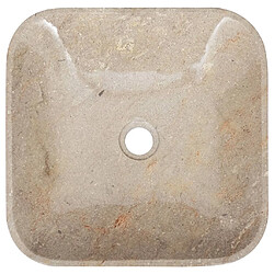 Avis vidaXL Lavabo Gris 40x40x10 cm Marbre