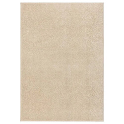 vidaXL Tapis à poils courts 240x340 cm Beige