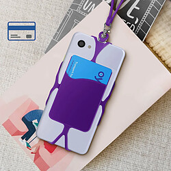 Avis Avizar Coque Cordon Universelle pour Smartphone avec Porte-carte série NeckPouch Violet