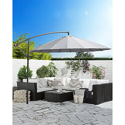 Beliani Parasol de jardin gris foncé d 268 cm CALABRIA II