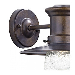 Luminaire Center Applique murale Sedgewick bronze et verre 1 ampoule