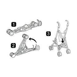 Avis Poussette pour poupées Reig 25,5 x 41,5 x 55,5 cm Rose Pliable