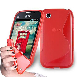 Cadorabo Coque LG L40 Etui en Rouge