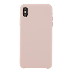 Coque en silicone solide, antichoc, anti-rayures rose pour votre Apple iPhone XS Max 6.5 pouces