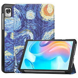 Htdmobiles Housse pour Realme Pad Mini (8,7 pouces) - etui coque pochette simili cuir - NUIT ETOILEE