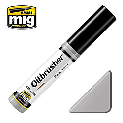 Mig Jimenez Ammo Peintures Oilbrusher Medium Grey