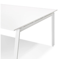 Acheter Alterego Table de réunion / bureau bench 'AMADEUS SQUARE' blanc - 140x140 cm