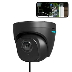 Reolink 8MP Caméra Surveillance Extérieure PoE Dôme, Détection de Personne/Véhicule, Support Audio, Vision Nocturne IR, Etanche IP66, Time Lapse, Noir