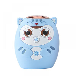 General Haut-parleur Bluetooth portable, haut-parleur Bluetooth Kawaii, mini haut-parleur sans fil portable avec micro intégré, son stéréo cristallin, mini haut-parleur Bluetooth mignon pour animal de compagnie (bleu)