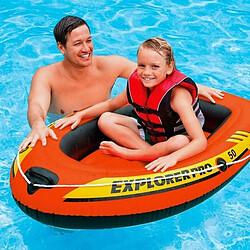 Totalcadeau Bateau gonflable Explorer 50 en vinyle (137 x 85 x 23 cm) piscine et mer pas cher