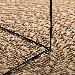 Avis vidaXL Tapis ZIZUR 160x230 cm aspect de jute intérieur et extérieur