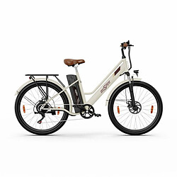 ONESPORT OT18-3 Vélo Électrique - 26" Roues 250W Moteur 36V14.4Ah Batterie 40KM Autonomie Frein à Disque - Blanc