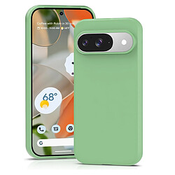 Htdmobiles Coque pour Google Pixel 9 et 9 Pro 5G - housse etui silicone gel fine + verre trempe - VERT