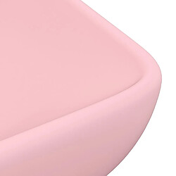 Acheter vidaXL Lavabo de luxe rectangulaire Rose mat 71x38 cm Céramique