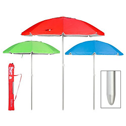 Totalcadeau Parasol en aluminium avec angle réglable - Parasol plage, maison et mer Dimensions - Ø 160 cm pas cher