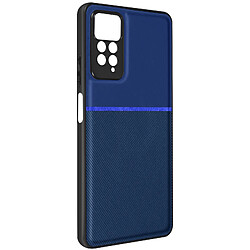 Avizar Coque pour Xiaomi Redmi Note 11 Pro 5G rigide avec contour souple antichoc Bleu